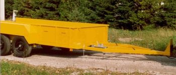 7,000# Cap. Custom Extendable tongue Flatbed w/ Removable Sides and Tie-downs
