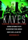 KAVES Ticket - Waterfront Studio, Norwich - 7th Sept 2019