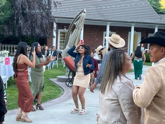 girl dancing at quince 