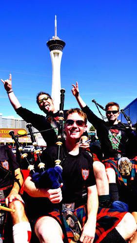 The Strip, Las Vegas, St. Paddy's Day. Photo by Mike Nolen.
