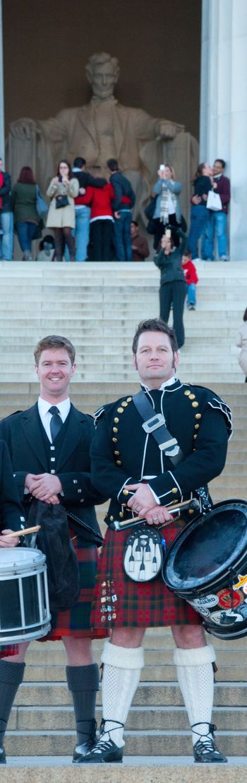 Lyric and Nelson at the Lincoln Memorial, Washington D.C. Photo by Mike Nolen.
