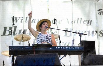 Lindy playing at the Willamette Valley 2nd Annual Blues and Brews Festival August 7th, 2010 at the Main Stage in Springfield, Oregon. Photo by Ivar Vong photo editor for the Daily Emerald.
