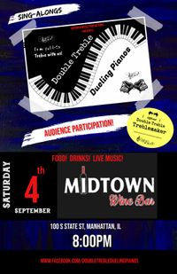 Double Treble Dueling Pianos at Midtown Wine Bar