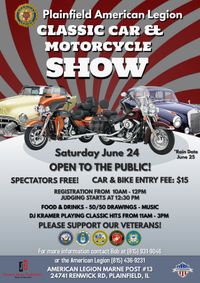DJ Kramer @ Plainfield American Legion Marne Post #13 Car & Motorcycle Show!