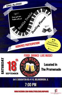 Double Treble Dueling Pianos @ Two Pints Lounge