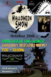 Double Treble Dueling Pianos Halloween Show @ Will County Brewing!