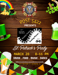 Double Treble Dueling Pianos St. Pat's Party at the Wilmington VFW!