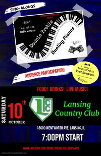 Double Treble Dueling Pianos @ Tee Up Live Music at Lansing Country Club