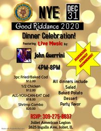 NYE Good Riddance 2020 Dinner Celebration feat. John Guerrini