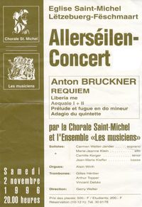 Allerséilen-Concert: Le Requiem d'Anton Bruckner