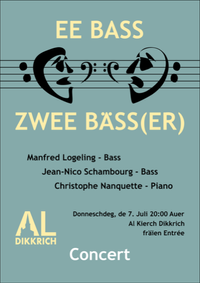 E Bass, zwee Bäss(er) avec Jean-Nico Schambourg...
