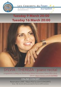 Sylvia Thereza en récital de piano virtuel (LCFE)