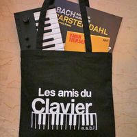 Sac d'achat LES AMIS DU CLAVIER en coton (100% / Oekotex, solide)