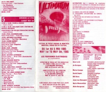 dernier concert @ Ultimatum, 1985
