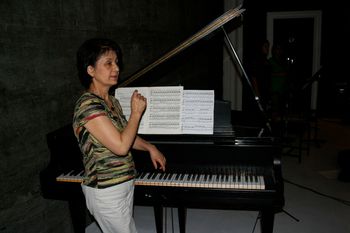 My mother, requesting a Steinway piano worthy of her skills
