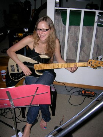 Jessica Fagre on bass
