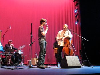 Josh Grapes causing trouble on stage at the May 10, 2008 LATC Concert
