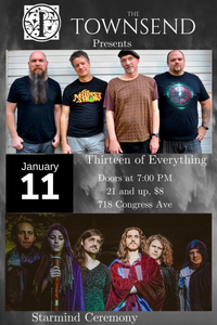 Progressive Rock Night at The Townsend (2 bands: Thirteen of Everything & StarMind Ceremony)