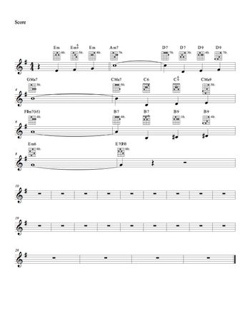 Basic Chord Melody for Autumn Leaves
