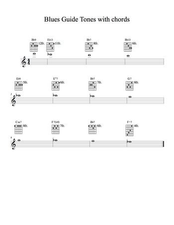 Blues Guide Tones, Harmonized
