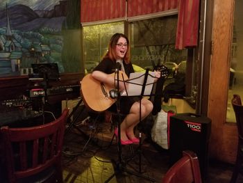 Strumming away at Starry Nites Cafe on 4/6/18!
