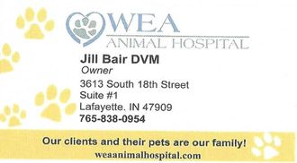 click the card to go to Wea Animal Hospital
