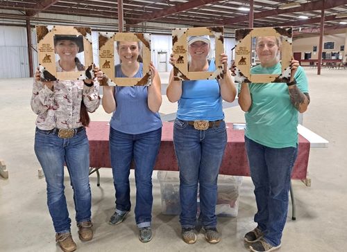 Second Place team - Steer Pressure - Amanda Gill, Meredith Adams, Madison Henn & Quintana Garcia