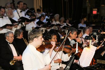 The orchestra and Ecumenical Choir.
