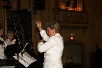 Maggie Tripold, director of bell choir.
