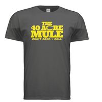 THE 40 ACRE MULE LOGO GRAY T-SHIRT