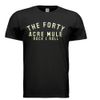 THE 40 ACRE MULE ROCK & ROLL BLACK T-SHIRT