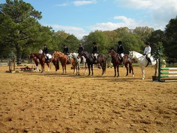 A flat class @ Foxwood Farms 3 Ring Horse Show 12/10
