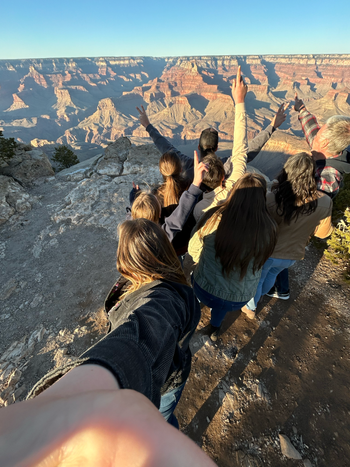 Sight seeing at the Grand Canyon

