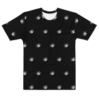 Wide Eyed All Over Print Black Tee