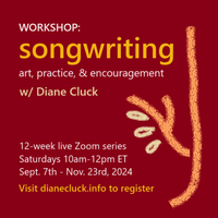 12-Week Songwriting Workshop, Saturdays 10am-12pm ET 