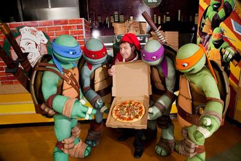 Promo Shot as Antonio with the TMNT
