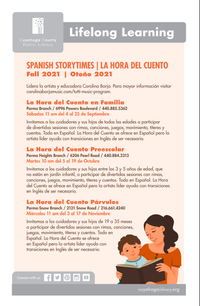 La Hora del Cuento Preescolar-Preschool Spanish Storytime