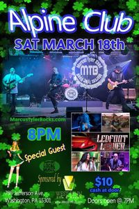 Marcus Tyler Band - Saint Patrick's Day Party @ The Alpine Club