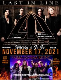 PRIMA DONNA RISING with LAST IN LINE at the Whisky A Go Go, Hollywood, CA