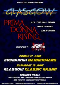 PRIMA DONNA RISING with GLASGOW, and STAR CIRCUS