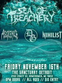 Sea of Treachery  wsg.  Deeper Graves, Asylence and Gravebloom
