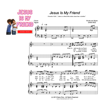 Jesus Is My Friend Sheet Music by Dana Rice