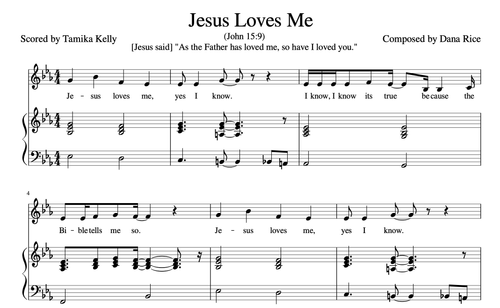 Jesus Love Me Sheet music by Dana Rice