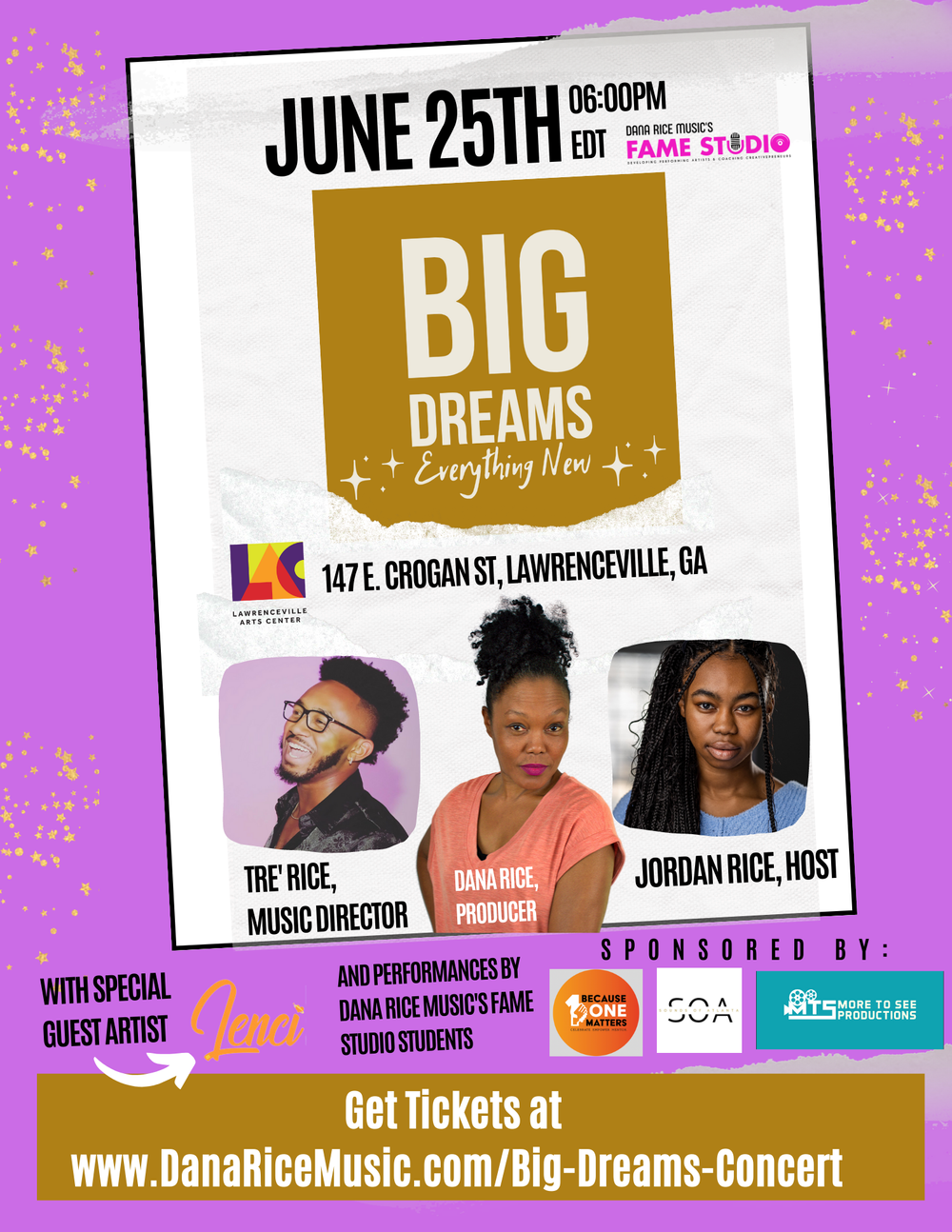 #BigDreamsConcert2023 Flyer