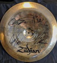 IT WAS METAL Autographed China Cymbal