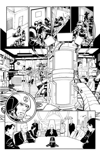Fortress of the Future Race page 2 inks
