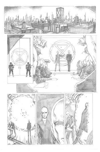 Fortress of the Future Race page 1 pencils
