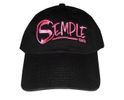 Trucker Hat- Black with Pink Embroidering 