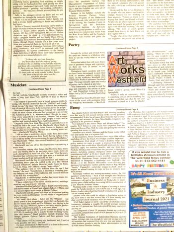 Featured in The Westfield News, April 21, 2021, page 2

