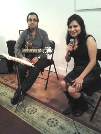 Performing jazz vocals at Serendipity Wines in the Upper West Side with Isabel and The Whispers' guitarist, Octavio Padron.
